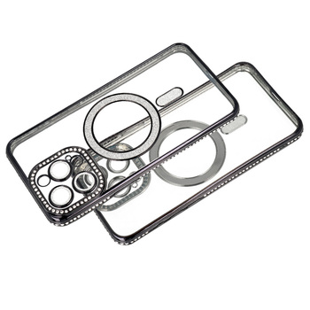 Bling Magsafe Case do Samsung Galaxy A36 5G fioletowy