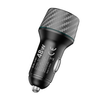 Blavec Ładowarka samochodowa BS-21 Carbon - Typ C + USB - PD 48W 3A (CCBS21C-CUB48) czarna