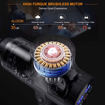 Blavec Pistolet do masażu / masażer BMG-01 Massage Gun MAX czarny