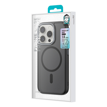 Benks Magnetic Mist Case Metal Frame for Iphone 16 Pro Max grey