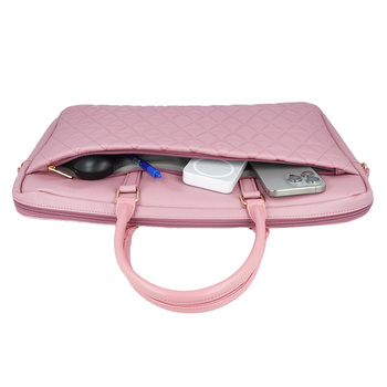 Wonder Briefcase Laptop 17 inches pico quilted pink