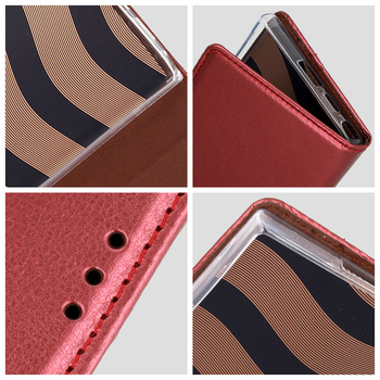 Smart Magneto Case for Xiaomi Redmi 14C burgundy
