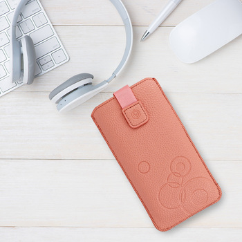 Kieszonka WONDER Deko (ROZMIAR  M) do Iphone 5/Nokia 215 4G/225/5310 2020 brzoskwiniowa