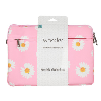 Wonder Sleeve Laptop 15-16 inches pink daisies