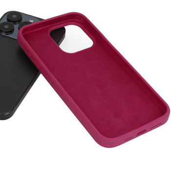 Silicone Lite Case for Iphone 15 Pro Max raspberry