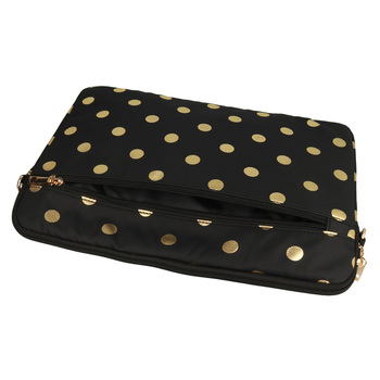 Wonder Sleeve Laptop 17 inches gold polka-dot