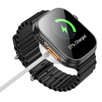 Borofone Ładowarka indukcyjna BQ37 Star 2,5W do iWatch 1-9, SE/SE2, Samsung Ultra/Ultra2 biała