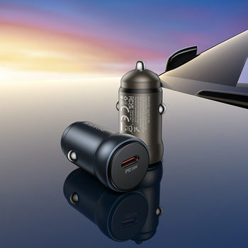 Borofone Car charger BZ32 Fresh - Type C - PD 30W grey