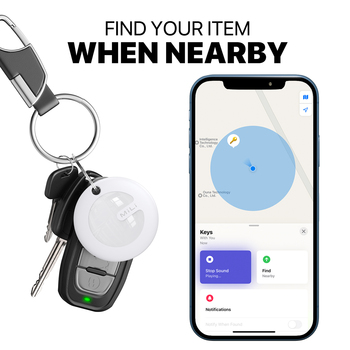 MiLi Lokalizator GPS Bluetooth MiTag Tracker HD-P16 (Apple only) + etui brelok czarny