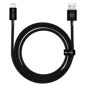 Blavec Kabel Candy oplot - USB na Lightning - 2,4A 3 metry Apple CarPlay (CCA-UL24B30) czarny
