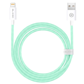 Blavec Kabel Candy oplot - USB na Lightning - 2,4A 2 metry Apple CarPlay (CCA-UL24GN20) zielony