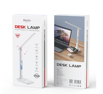 Yesido Desktop lamp DS20 induction with LCD display white