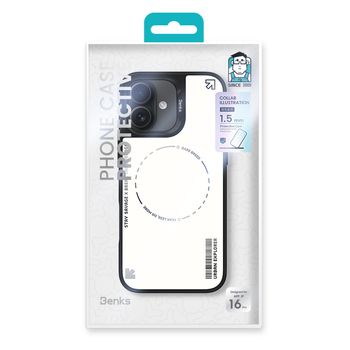 Benks Dynamic Minimalist Case for Iphone 16 white