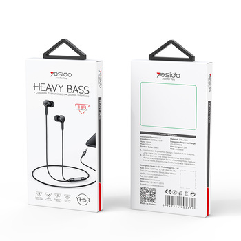 Yesido Earphones YH53 with microphone black