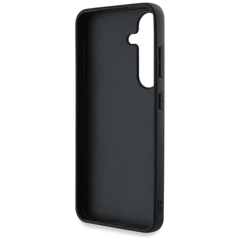 Oryginalne Etui KARL LAGERFELD Leather Monogram Pin Logo Choupette Head do Samsung Galaxy S25 czarny