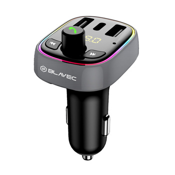 Blavec FM Transmitter Flash TR-03 MP3, Bluetooth - 2xUSB + Type C - PD 30W QC3.0 18W (TFMFTR03-B) black