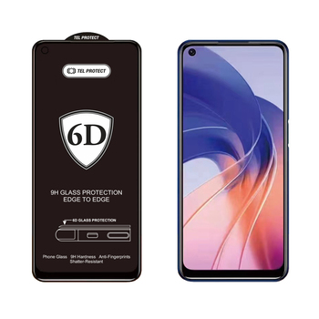 Hartowane szkło Tel Protect Full Glue 6D do SAMSUNG GALAXY A56 5G CZARNE