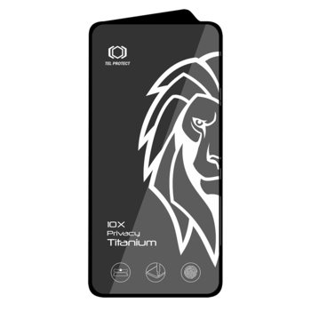 Hartowane szkło Tel Protect 10X Privacy Titanium do Samsung Galaxy S25/S24 (with fingerprint unlock)