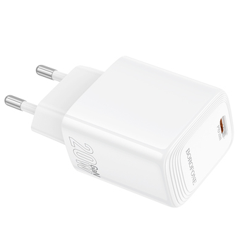 Borofone Wall charger BN26 Fuente - Type C - PD 20W white