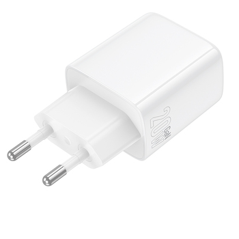 Borofone Ładowarka sieciowa BN27 Fuente - USB + Typ C - QC 3.0 PD 20W biała