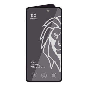 Hartowane szkło Tel Protect 10X Privacy Titanium do Iphone 16 Pro/17 (koperta)