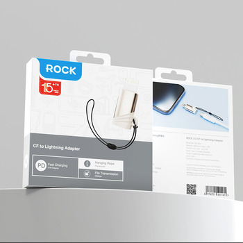 Rock Adapter L12 - Type C (female) to Lightning (male) - PD 30W titanium