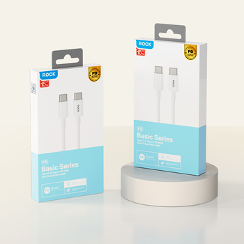 Rock Cable P8 Basic Series - Type C to Lightning - PD 27W 3A 1 metre white