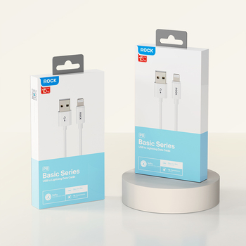 Rock Cable P8 Basic Series - USB to Lightning - 12W 2,4A 1 metre white