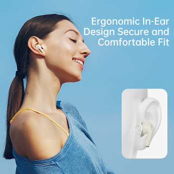 Rock Bluetooth earphones TWS A5 Pro with LCD display white