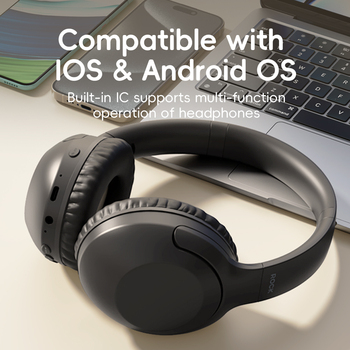 Rock Headphones O3 ANC bluetooth light grey