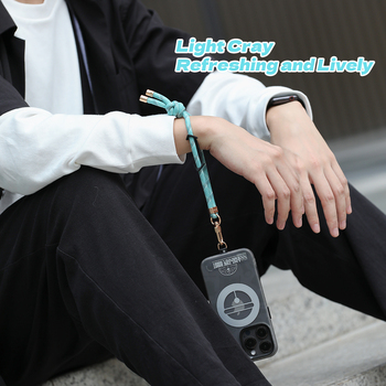 Rock Universal phone lanyard Glow in the Dark long, neck strap blue