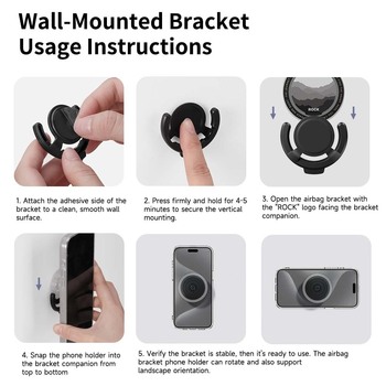 Rock Uchwyt PopSocket Boogie Pure Series magnetyczny czarny