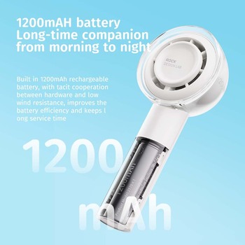 Rock Wiatrak Mini 1200mAh biały