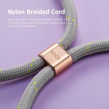 Rock Universal phone lanyard long, neck strap purple