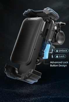 Rock Bike phone holder to handlebar black
