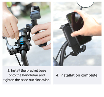 Rock Bike phone holder to handlebar black