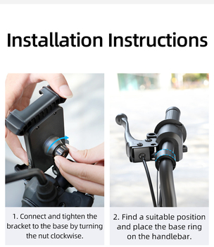 Rock Bike phone holder to handlebar black