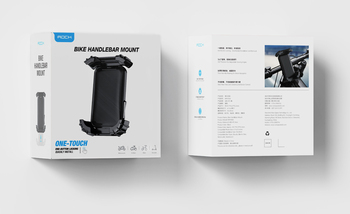 Rock Uchwyt rowerowy na telefon do lusterka czarny