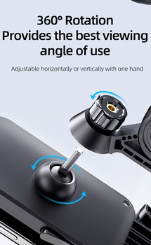 Rock Uchwyt rowerowy na telefon do lusterka czarny