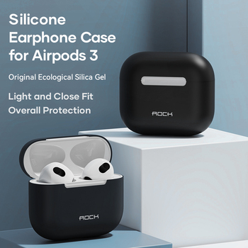 Rock Silicone case for Airpods 3 black