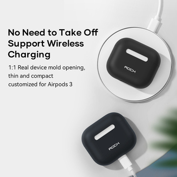 Rock Silicone case for Airpods 3 black
