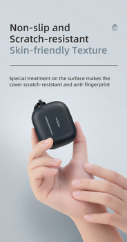 Rock Silicone case for Airpods 3 with snap hook black
