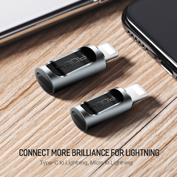 Rock Adapter - Lightning (male) to Type C (female) - black