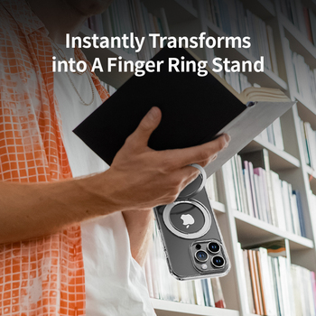 Rock Etui Crystal Rotating Series Magnetic do Iphone 16 Pro Max przezroczyste