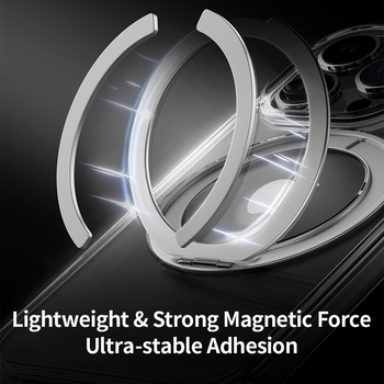 Rock Etui Crystal Rotating Series Magnetic do Iphone 16 Pro Max przezroczyste