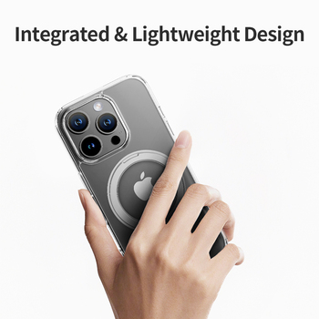 Rock Etui Crystal Rotating Series Magnetic do Iphone 16 Pro przezroczyste