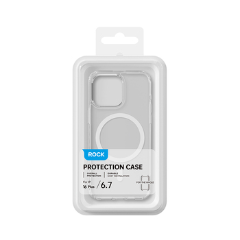 Rock Etui Crystal Series Magnetic do Iphone 16 Plus przezroczyste