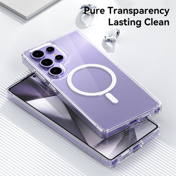 Rock Etui Crystal Transparent Series Magnetic do Samsung Galaxy S25 Ultra przezroczyste