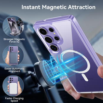 Rock Etui Crystal Transparent Series Magnetic do Samsung Galaxy S25 Ultra przezroczyste