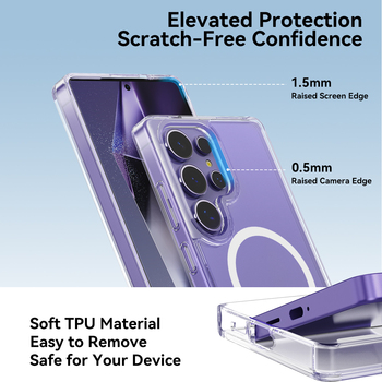 Rock Etui Crystal Transparent Series Magnetic do Samsung Galaxy S25 Ultra przezroczyste